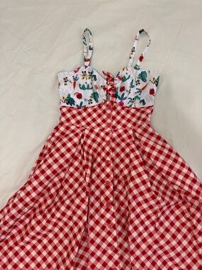 Disney unique vintage: Red Gingham Fit-and-Flare Dress